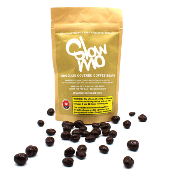 Slow Mo - Dark Chocolate Covered Coffee Beans - 200mg THC