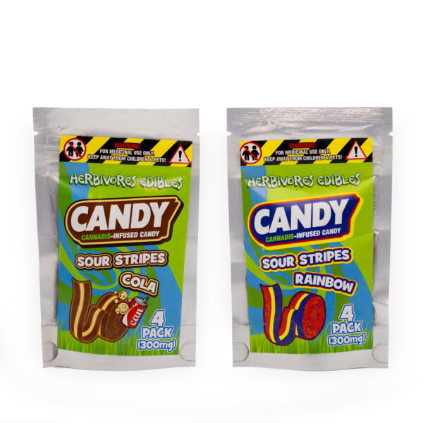 Herbivores Edibles: Sour Stripes (300mg)