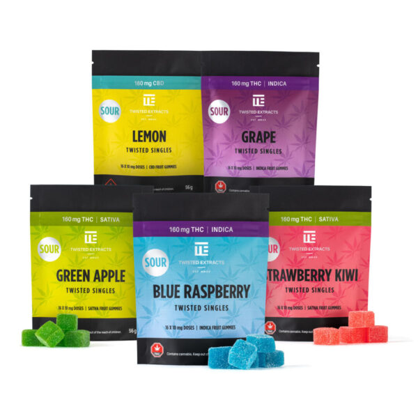 Twisted Extracts: SOUR Twisted Singles (160mg)