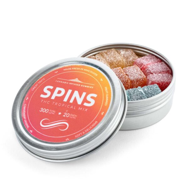 Spins: Tropical Mix THC Gummies - 300mg